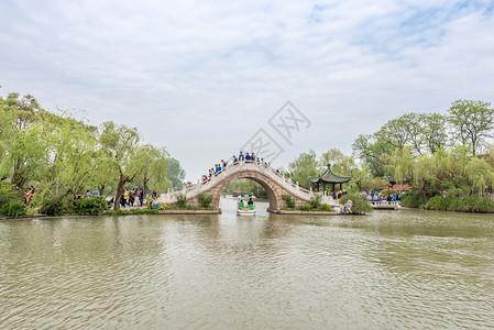 江苏扬州瘦西湖春季风光5A高清图片素材