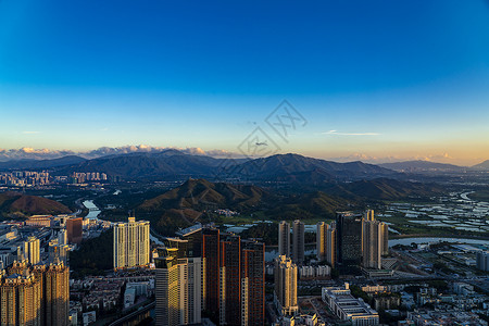 未来房子深圳罗湖区城市建筑背景