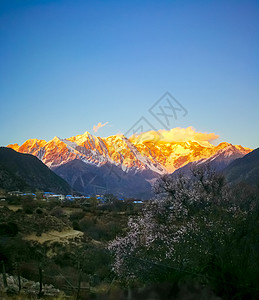 远景风光西藏南迦巴瓦峰风光背景