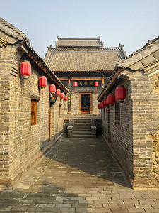 河南许昌神垕古镇古建筑背景图片