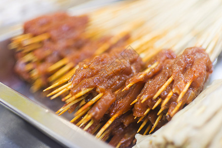 烤肉串食物素材背景图片