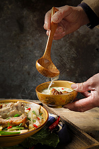 排骨汤美味高清图片素材