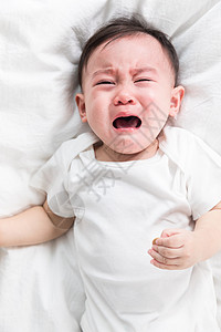 宝宝哭泣哭泣的婴儿背景