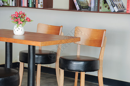 咖啡馆餐桌椅背景图片