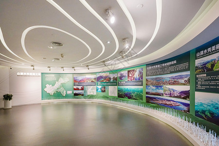 建设城市海报重庆市规划展览馆背景