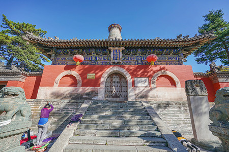 五台山白塔五台山大塔院寺背景