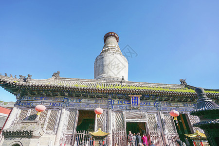 五台山大塔院寺背景图片