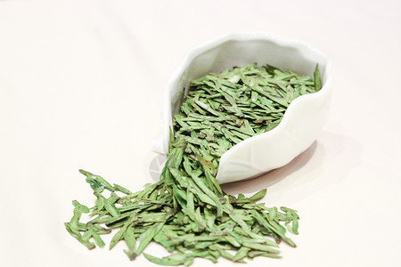 绿茶龙井茶茶叶高清图片素材