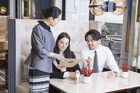 酒店餐厅服务图片素材