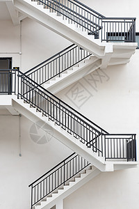 对称几何建筑楼梯特写背景
