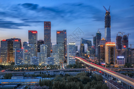 金融北京北京中央商务区背景