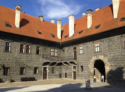 克鲁姆洛夫城堡一角图片