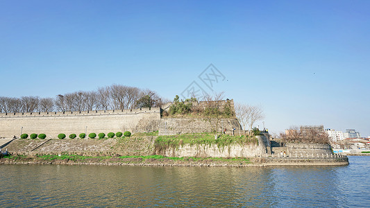 荆州古城墙旅游高清图片素材