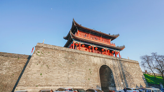 荆州古城墙历史建筑荆州图片素材