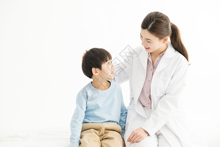 医生和儿童背景图片