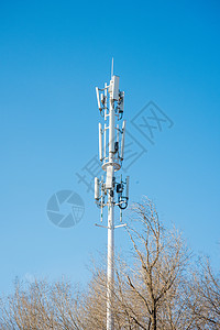 移动电信联通电信信号基站发射塔背景