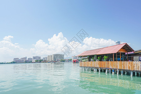 马来西亚槟城海上居民水屋图片