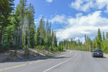 美国西部道路城镇高清图片素材