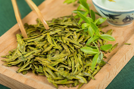 茶艺茶道春茶龙井绿茶扁形绿茶高清图片素材