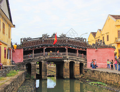 越南会安古城日本桥景点高清图片