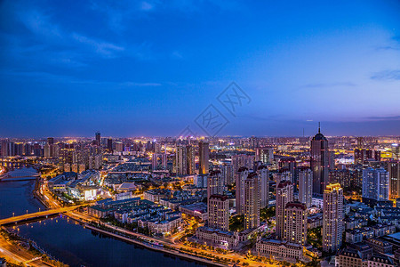 天津城市夜景建筑高清图片素材