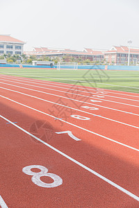 操场运动场跑道数字比赛高清图片素材
