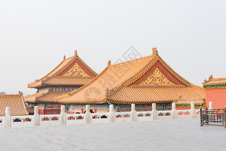 北京故宫紫禁城建筑背景图片