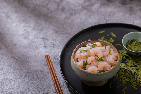 龙井虾仁特色美食高清图片素材