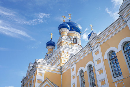 白俄罗斯布列斯特东正教教堂信仰高清图片素材