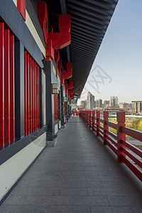 咸阳古渡廊桥图片