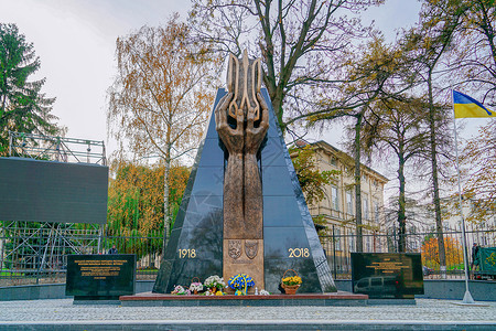 乌克兰利沃夫纪念碑高清图片