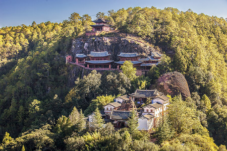 巍宝山大理剑川石宝山石窟群背景