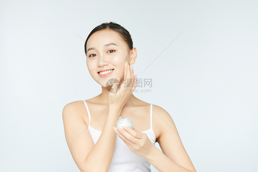 女性化妆护肤图片