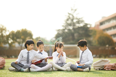 音乐儿童素材儿童节小学生操场活动背景