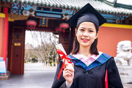 女大学生毕业图片素材