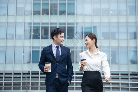 商女男女喝咖啡聊天高清图片