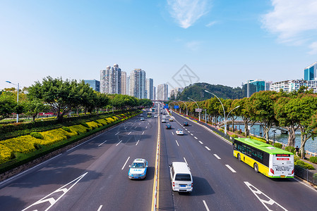 厦门公交厦门城市交通背景