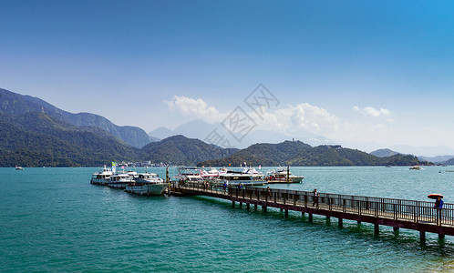 日月潭素材库台湾日月潭风光背景