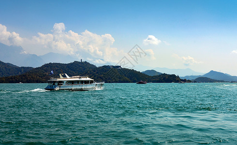 宝岛台湾日月潭风光背景