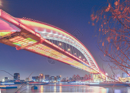 上海卢浦大桥城市高清图片素材
