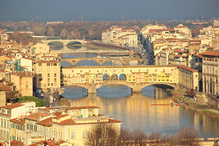 意大利佛罗伦萨老桥高清图片