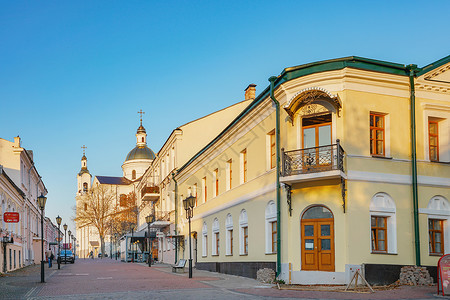 白俄维帖布斯克街道高清图片