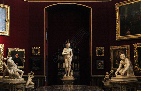 佛罗伦萨乌菲兹美术馆展厅（该图片未获得物权， 不建议商用）背景