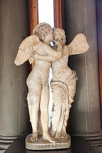 佛罗伦萨乌菲兹美术馆天使雕像（该图片未获得物权， 不建议商用）背景