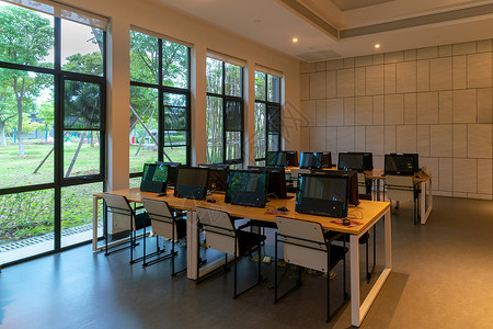 计算机教育大学校园电子阅览室背景