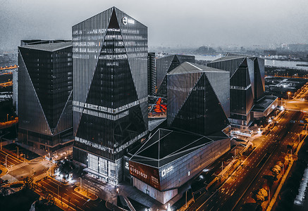 上海前滩建筑背景图片