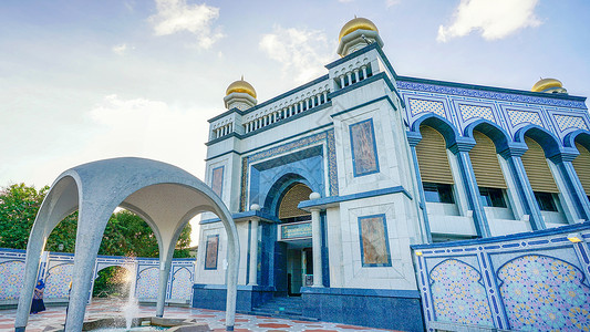 文莱哈桑纳尔·博尔吉亚清真寺高清图片