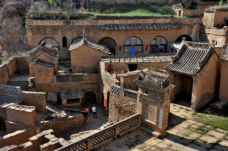 陕北窑洞背景图片