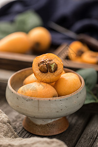 新鲜水果枇杷芦橘高清图片素材