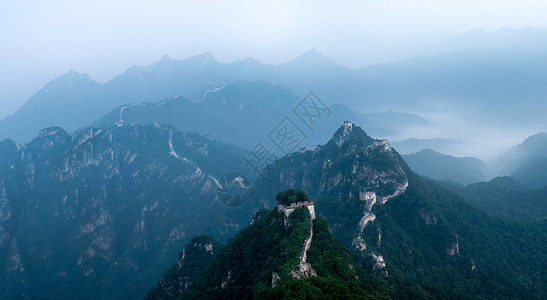 箭囊箭扣长城背景